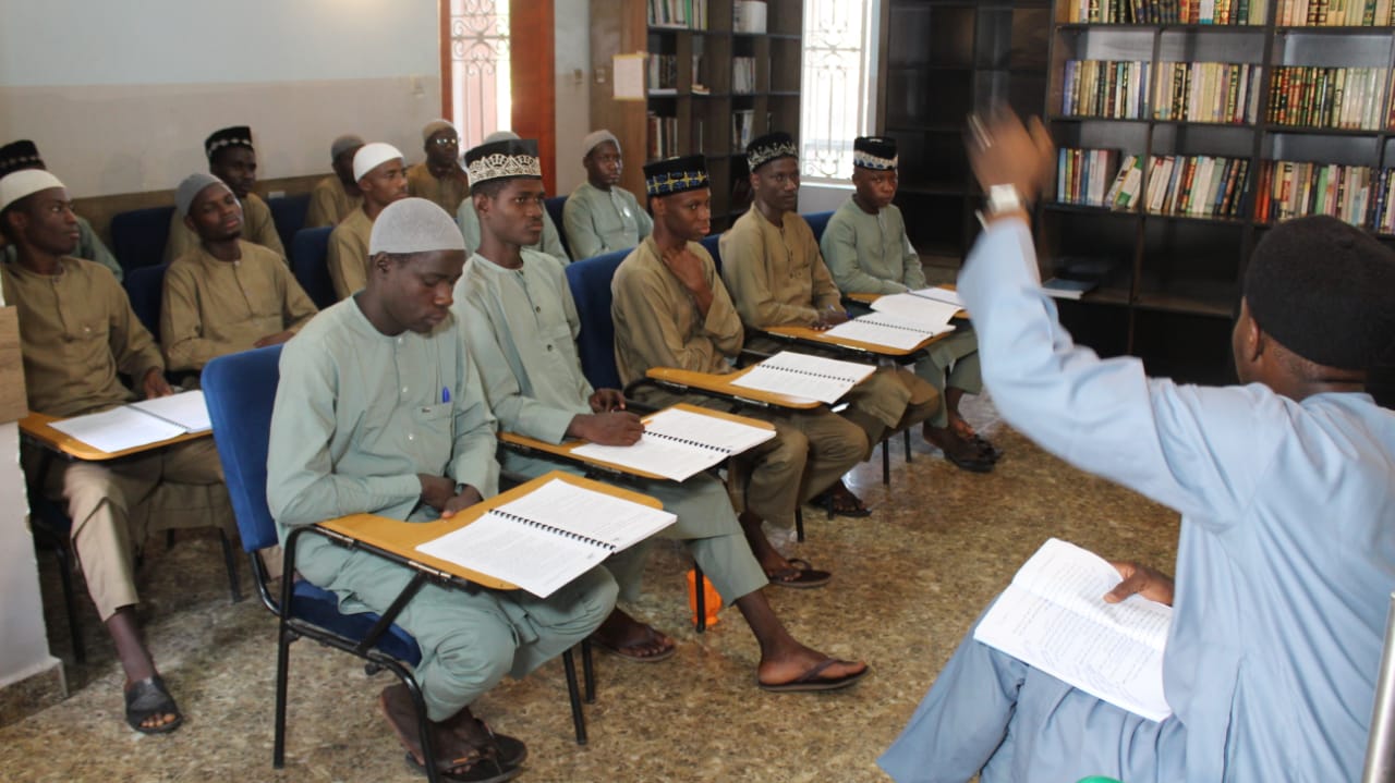 Students studying